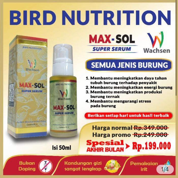 Phoenix Aviary - Max - Sol Suplemen Vitamin Protein Semua Jenis Burung Murai Lovebird Kenari Cucak