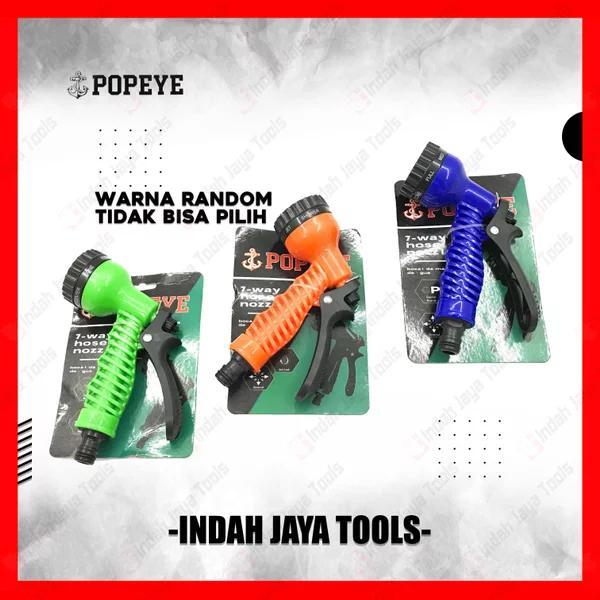 Koralineshop Popeye Semprotan Air Taman 7 Way Arah - Spray Nozzle Garden Taman Hose