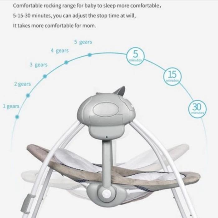 AYUNAN ELEKTRIK BABYELLE SWING KURSI GOYANG BAYI ELECTRIK MURAH