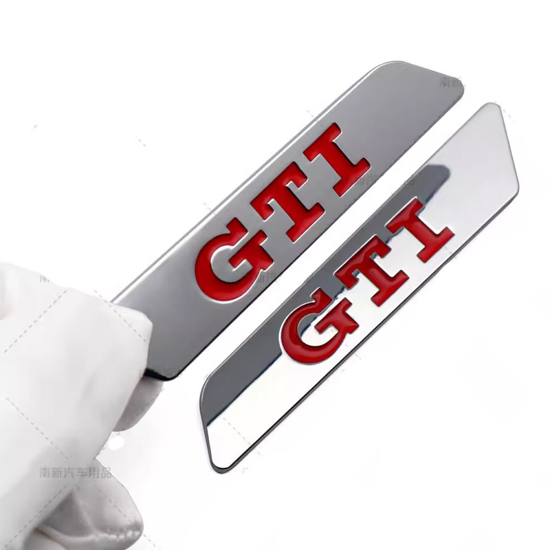 for Volkswagen VW GTI MK5 Passat Polo Golf 3 Jetta Tiguan Beetle Touran Metal Car Side Emblem Fender
