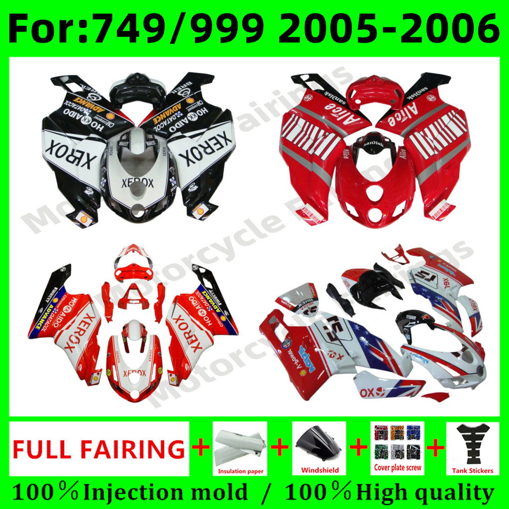 NEW ABS Motorcycle Injection mold full fairing kit fit for Ducati 749 999 2005 2006 05 06 Bodywork