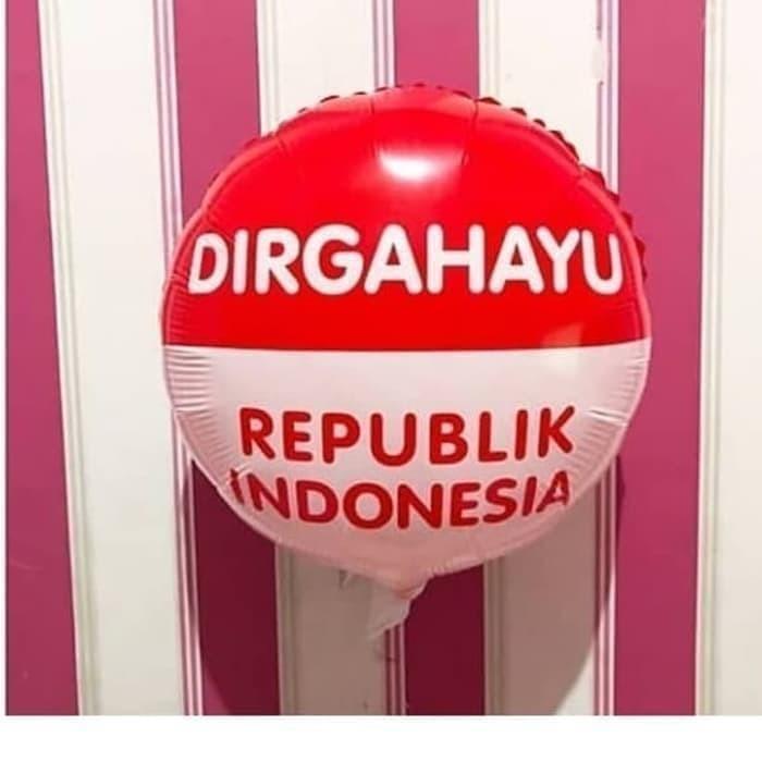 Thebest- Balon Foil Dirgahayu, Balon 17 Agustus, Dekorasi Agustusan