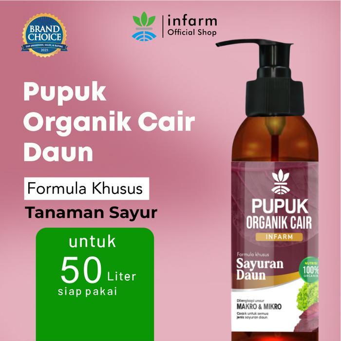 INFARM - POC Pupuk Organik Cair Tanaman Sayur Daun 100mL Pupuk Tanaman Sayuran Pupuk Organik Daun