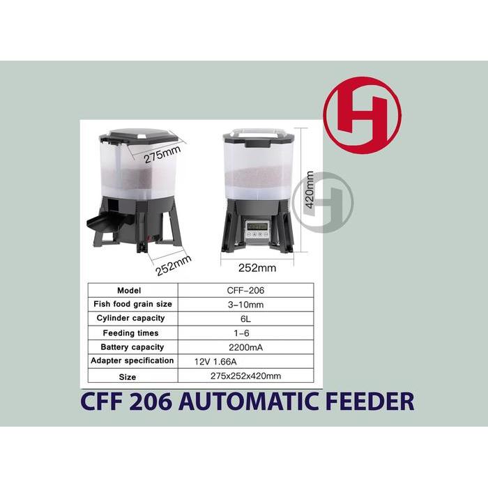 Youthfulyield Sunsun Cff 206 Pemberi Makan Ikan Otomatis Automatic Feeder Original