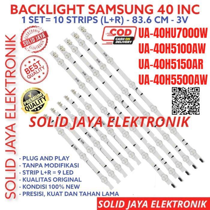 TERLARIS BACKLIGHT TV LED SAMSUNG 40 INC 40HU7000W 40HU 40HU7000 LAMPU BL 9K IN SALE