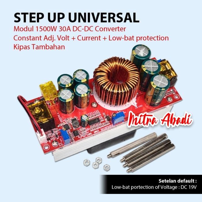 1500W 30A Dc-Dc Converter Step Up Constant Voltage & Current Booster