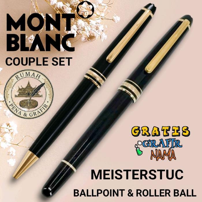 Bollpoint Mewah Monblanc Meisterstuck Rb & Bp Buy 1 Get 1 Free Gratis Grafir Nama Stationery Pulpen