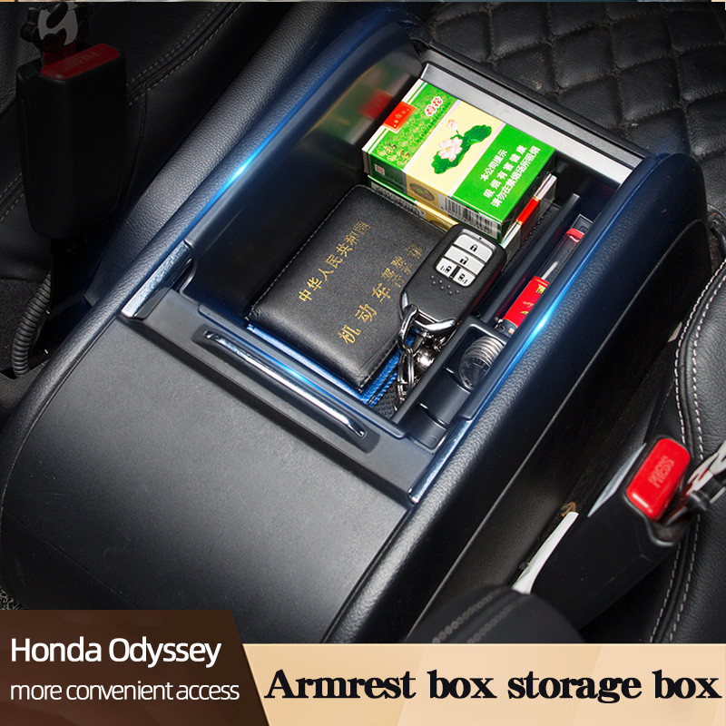 Car Center Console Btorage Box For Honda Odyssey 2018-2021 Armrest Tray Auto Interior Tidying