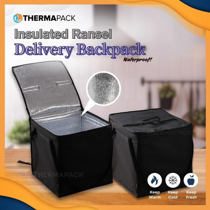 Thermapack Insulated Ransel - Thermal Delivery Backpack, Cooler Bag Jumbo, Tas Kurir Motor, Tas Ojol