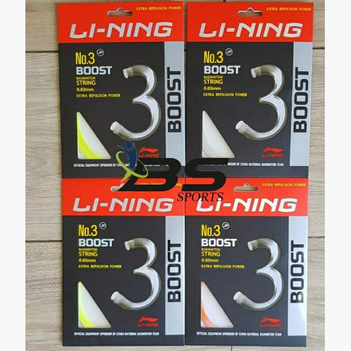 SENAR RAKET BADMINTON LINING NO 3 BOOST NO3 BOOST ORIGINAL