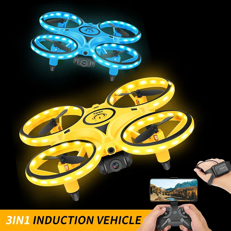 New RC Mini Quadcopter Drone Smart Induction Gesture Induction 8K UAV Flying Saucer Watch