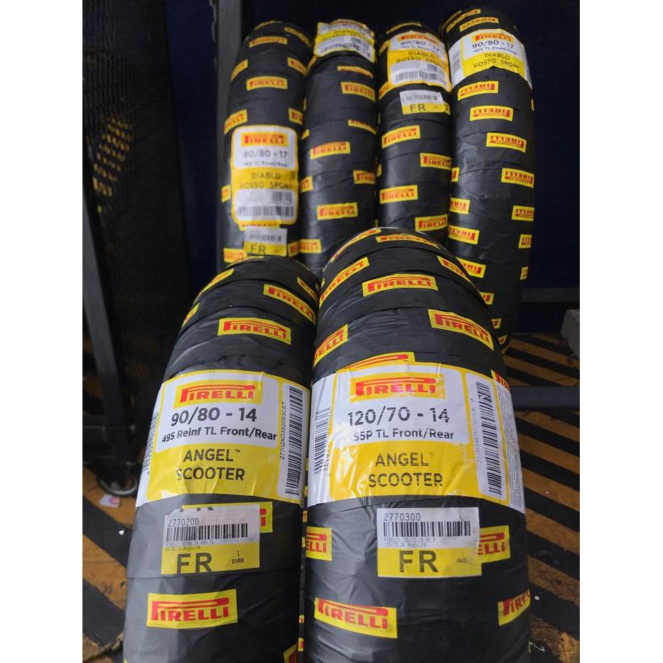 paket ban pirelli angel scooter 90/80-14 & 120/70-14 matic
