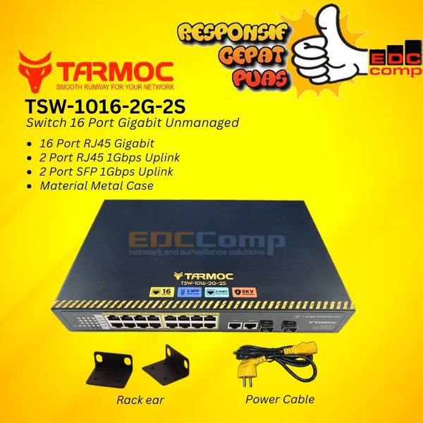 Tarmoc Tsw-1016-2G-2S Switch Unmanage 16 Port Gigabit 1U Metal Case