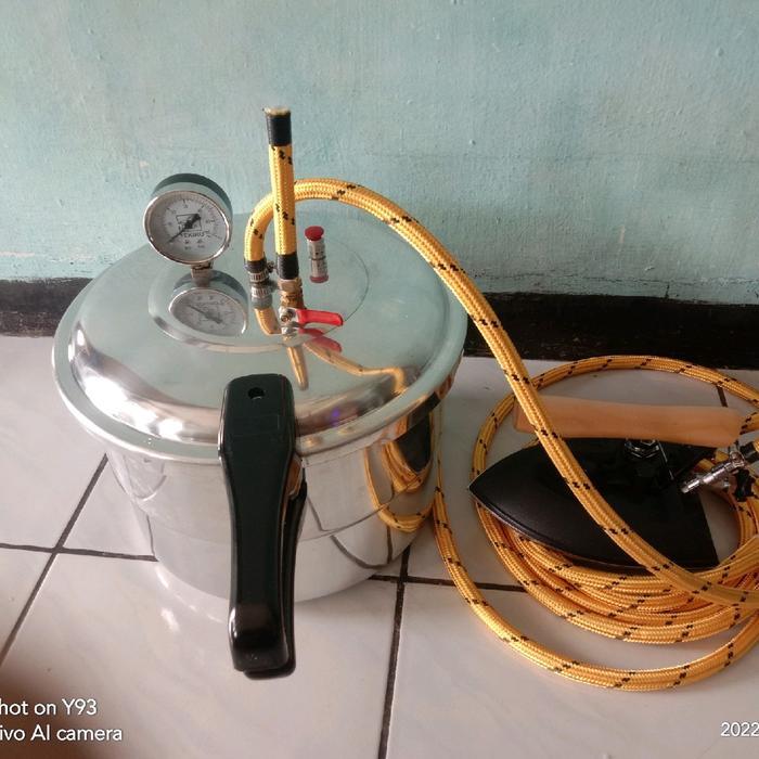 setrika uap presto 12 liter + steam trap / Setrika Uap boiler loundry/setrika uap boiler / setrika