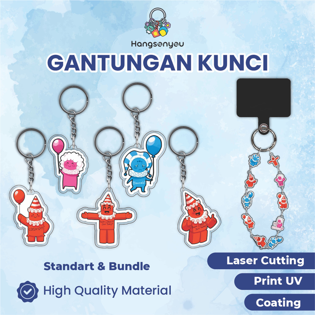 Ganci / Gantungan Kunci Akrilik FORSAKEN C00LKIDD PARTY SKINS