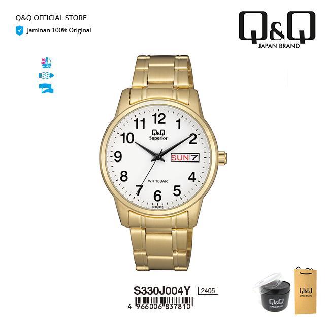 ASLI QnQ QQ Jam Tangan Pria Analog Superior - S330 S330J READY STOCK