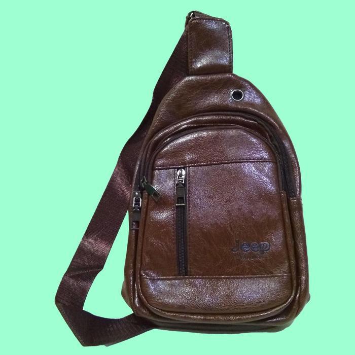 Sale Tas Selempang Tas Dada Chest Bag Pria Kulit Jeep Buluo