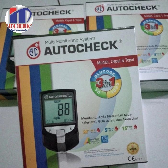 ALAT CEK GULA DARAH ASAM URAT COLESTROL AUTO CHECK