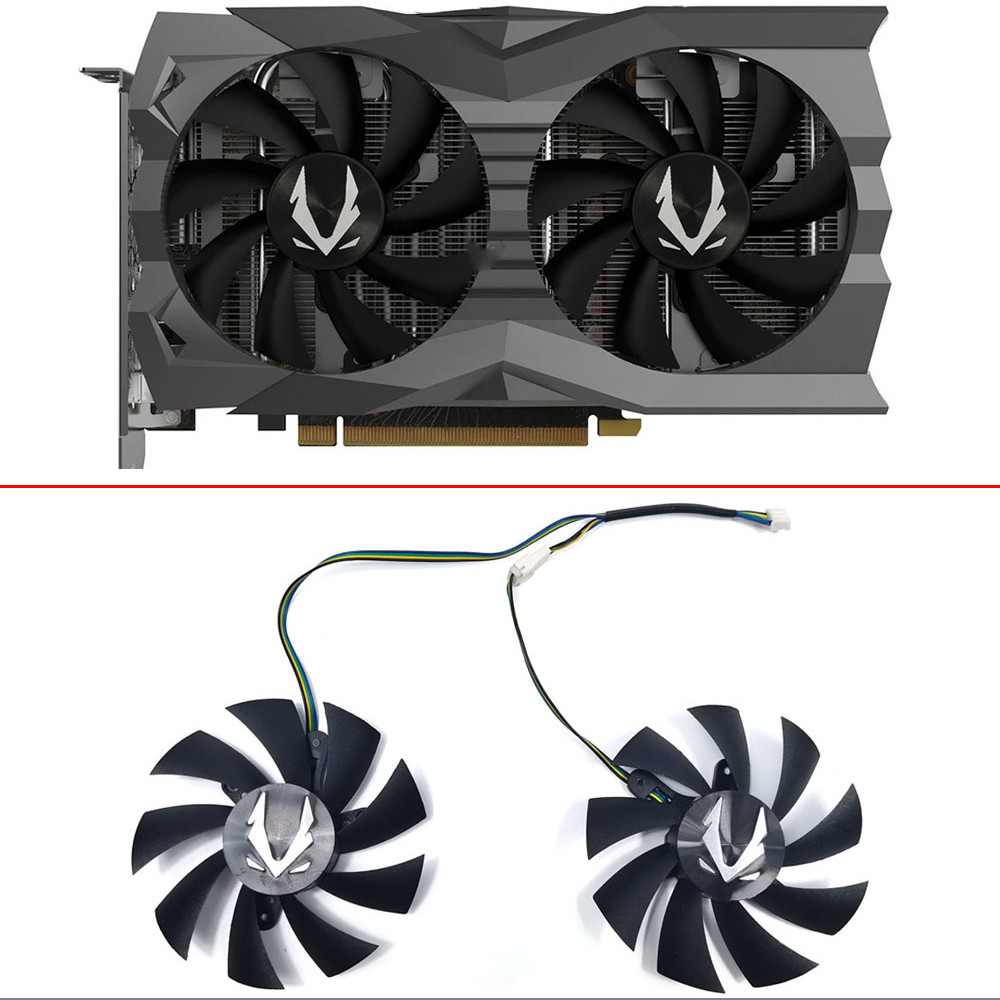 Cooling Fan For Zotac GeForce RTX 2060 2070 SUPER Mini GTX 1660 1660Ti Dual Fan Graphics Card