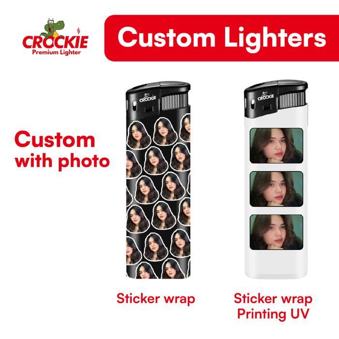 MURAH Crockie Magnet Custom Korek Api Print UV - Promotion Lighter