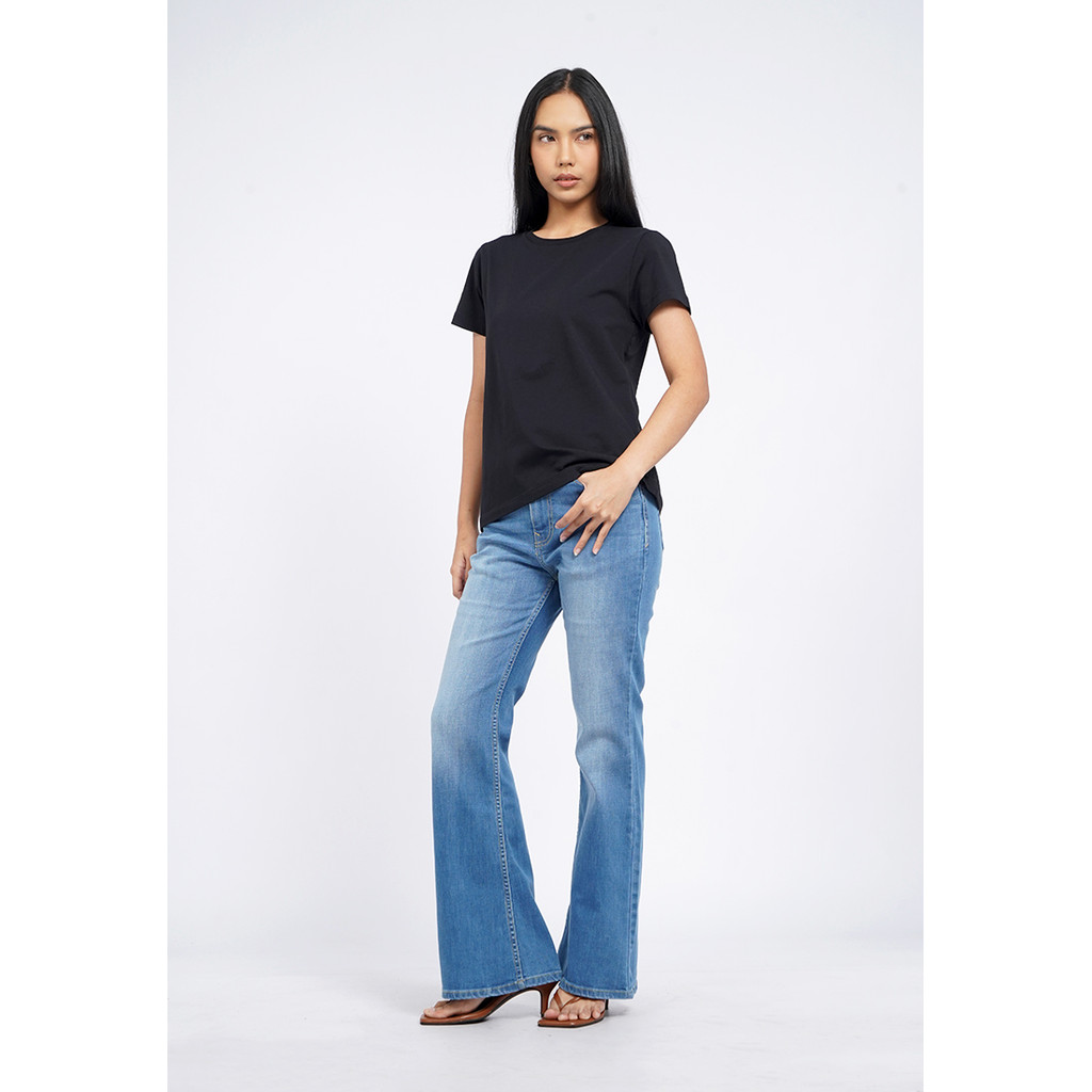 Tirajeans Bootcut Flare Denim Pants 7-LLPDSEA126C013 Med Blue