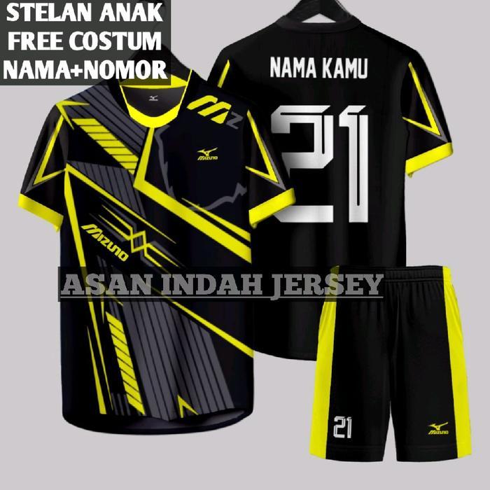 Specs - Baju Bola Anak Pria Wanita Jersey Futsal Motif Terbaru Free Cetak Nama Nomor Olahraga Ssb