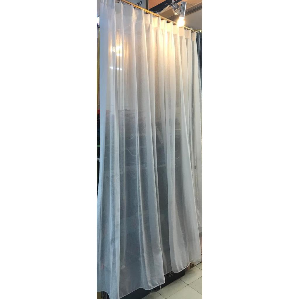 "New" Vitrase Polos Vitrage Gorden Tipis Dalaman Gorden Sable Putih