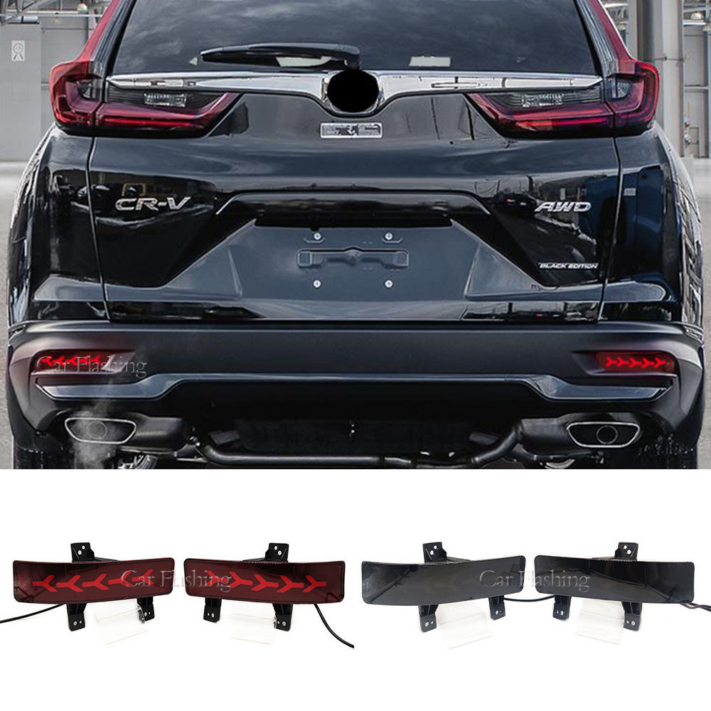 1 Pasang untuk Honda CRV CR-V 2020 2021 2022 Lampu Bumper Belakang Mobil Lampu Rem Lampu Reflektor L