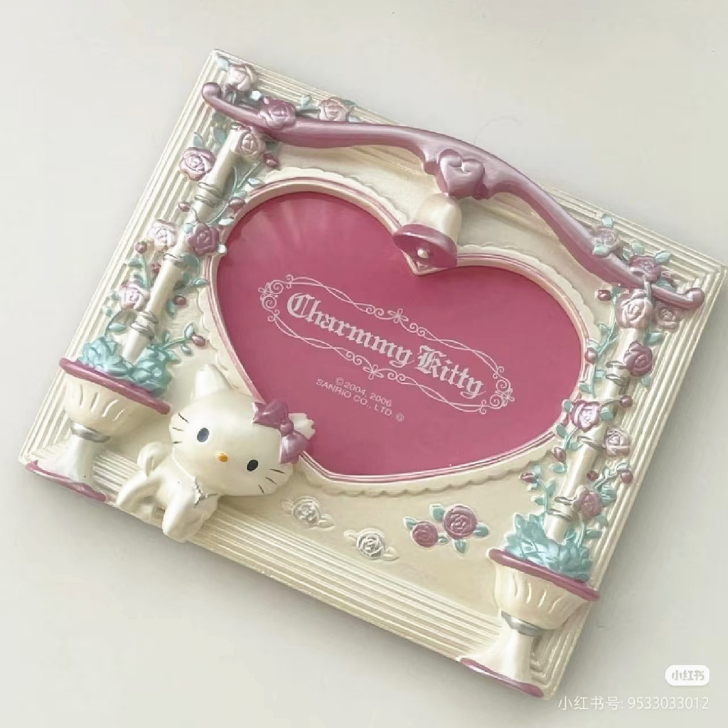 Sanrio Hello Kitty Charmmy Photo Frame Wedding Desktop Living Room Home Furnishing Decoration Resin