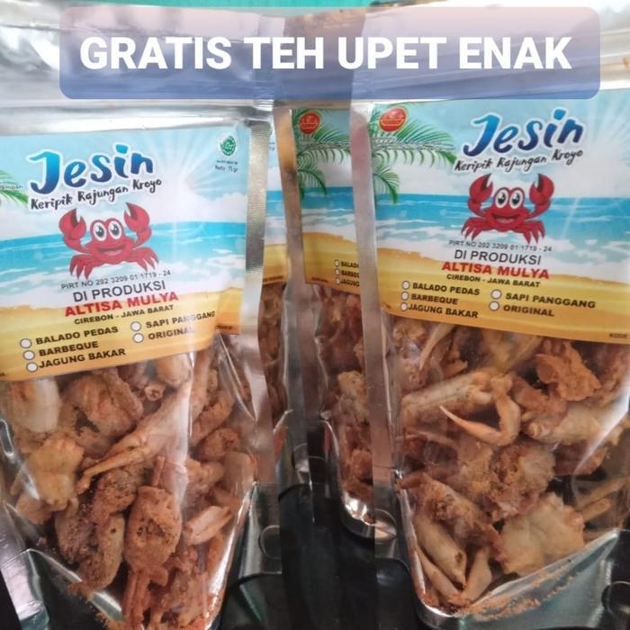 Baby Crab Crispy 75 Gram Rajungan Kecil Krispy Enak Gratis Teh Upet