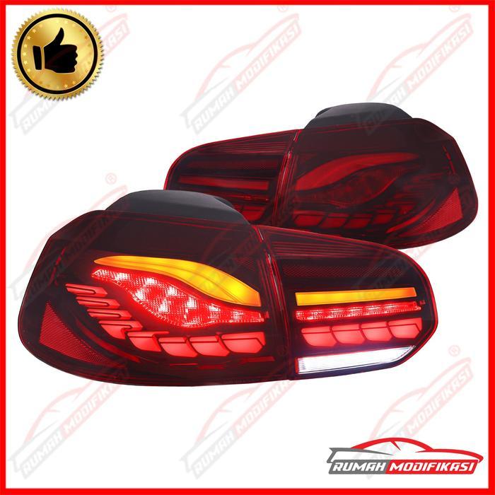 Stoplamp - VW Golf VI - MK6 - 2008-2013 - Full LED - Red - Sequential Signal