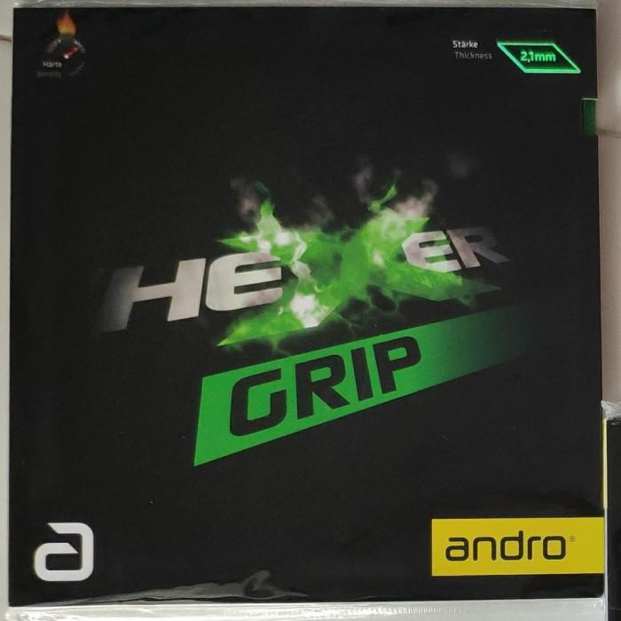 Karet Tenis Meja Andro Hexer Grip Green Hijau Original #Gratisongkir