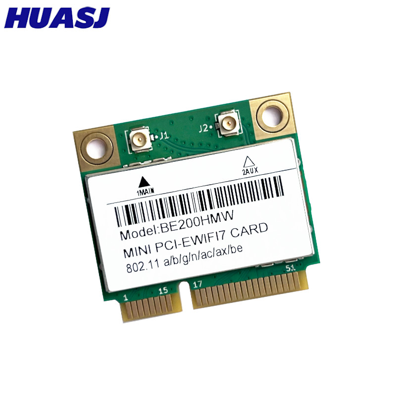 WiFi 7 Mini PCI-E WiFi Card BE200 BE200HMW 8774Mbps 2.4G/5G/6Ghz For Bluetooth 5.4 802.11BE Wireless