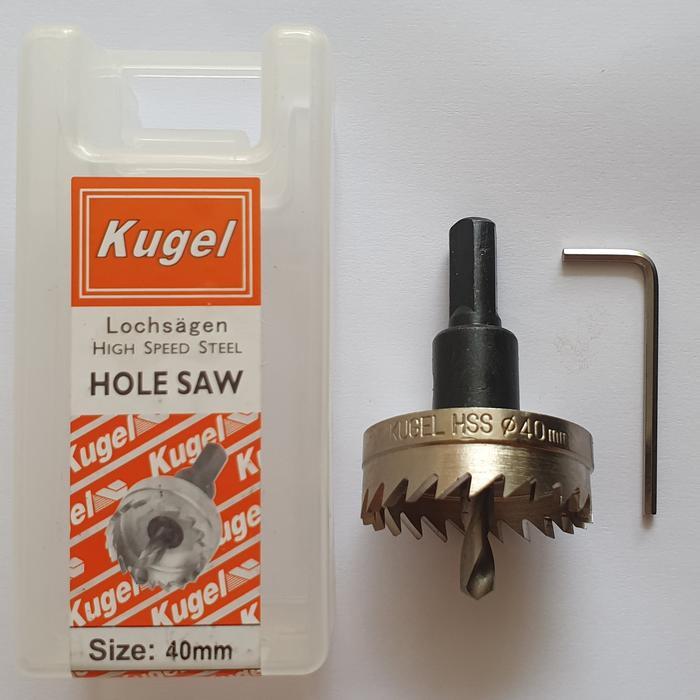 Terbaru Kugel Hole Saw Hss 40 Mm - Mata Bor Besi 40 Mm Original