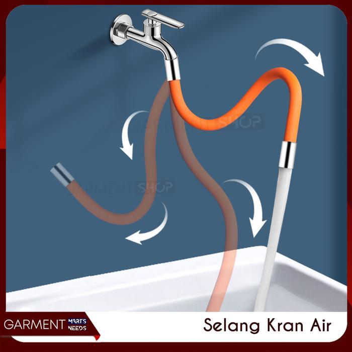 "New" Sambungan Kran Air Fleksible Selang Flexible 360 Derajat Extention Cuci Muka Kaki Wastafel