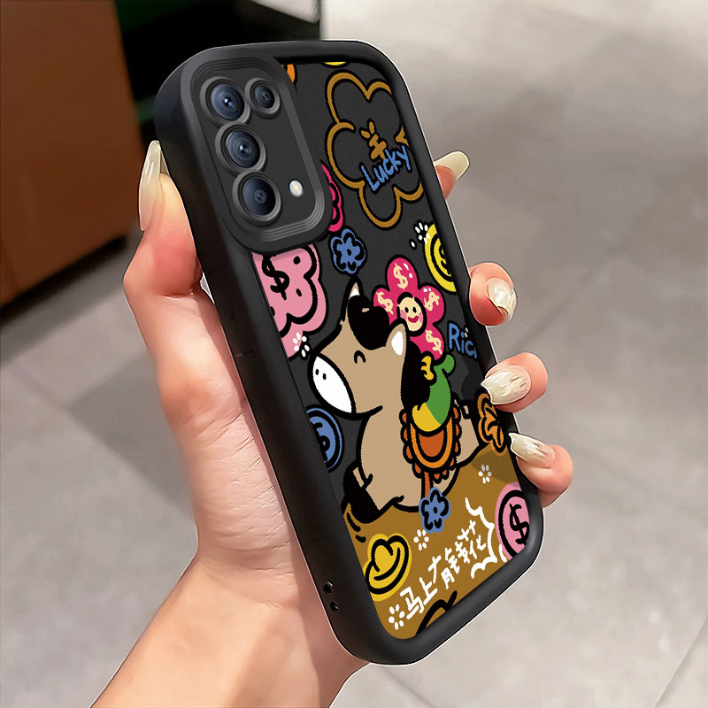 Casing Hp OPPO Reno 5 4G Reno 5 5G Reno5 Reno 5K 5G Reno5 K Find X3 Lite Case Keledai kartun Kasing 