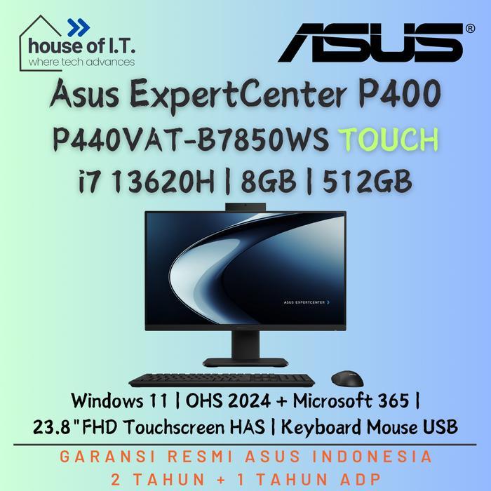 AIO Asus ExpertCenter P440VAT-B7850WS i7 13620H 8GB 512GB OHS Windows 11 23.8"FHD Touchscreen - Asus