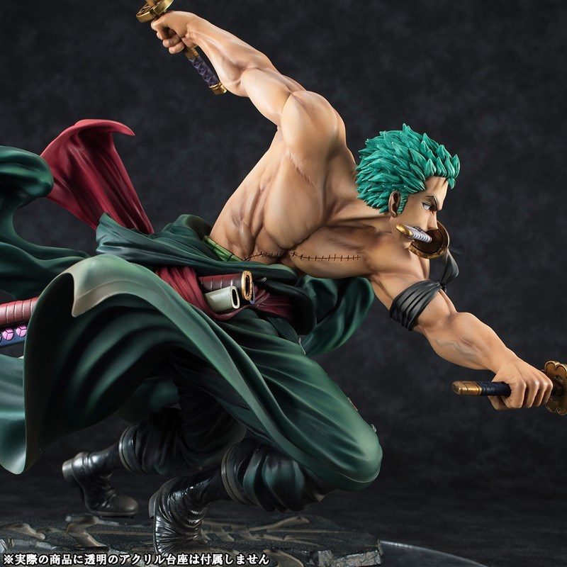 18cm Anime Figure Roronoa Zoro Three-Blade Sa-maximum Manga Anime Statue Action Figure Collection