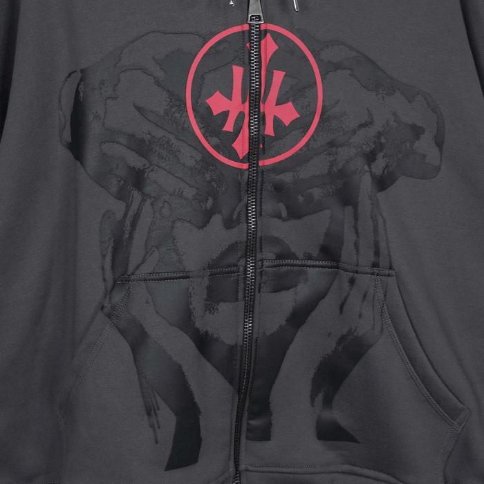 HSCO Oversized Boxy Hoodie Veida / Boxy Fit / Fleece 300gsm Sablon Zipper Sweater Distro