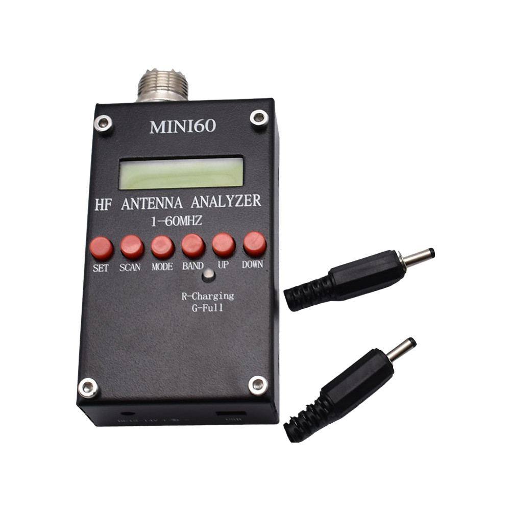 Terbaru Mini60 1-60MHz HF Antenna Analyzer 1.0 To 9.99 SWR Antenna Analyzer for Ham Radio Lovers