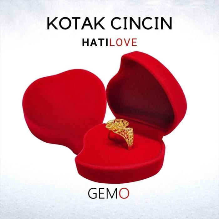"New" Box Cincin Hati / Bentuk Love / Kotak Ring Perhiasan Murah Lucu Unik