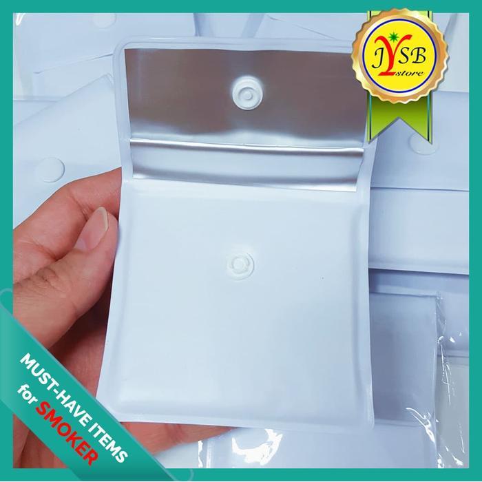 "New" Dompet Asbak Rokok / Portable Pocket Wallet Ashtray Fireproof PVC