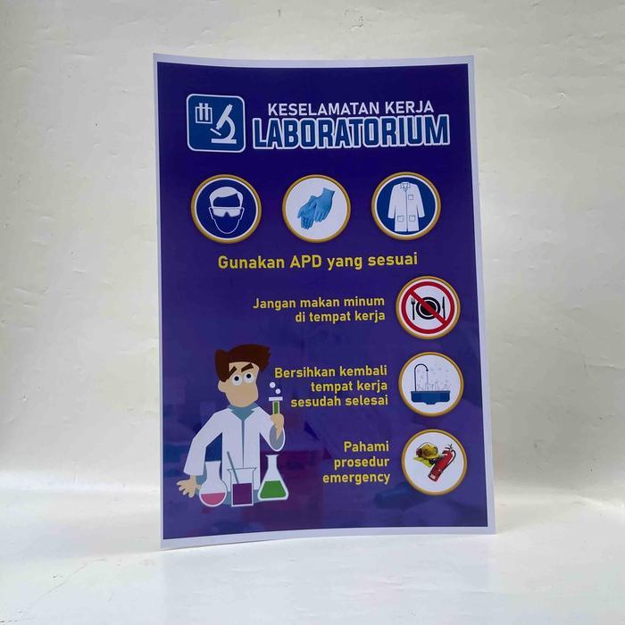 Poster kesehatan, Keselamatan kerja Laboratorium, Poster K3 Kantor