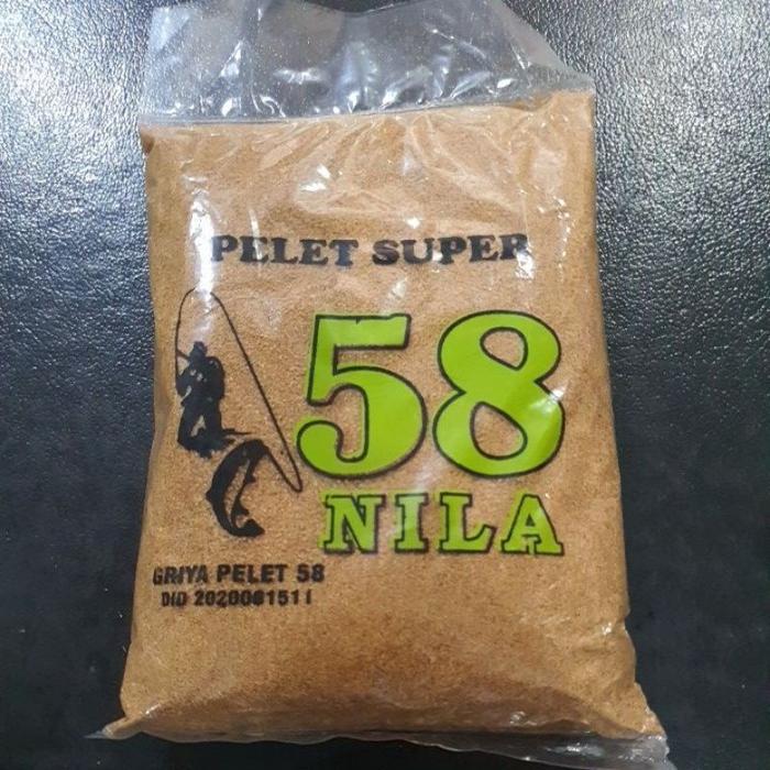 Umpan Pelet ikan Super 58 Berbagai varian/ Umpan Pelet Nila,Udang,Lele Patin