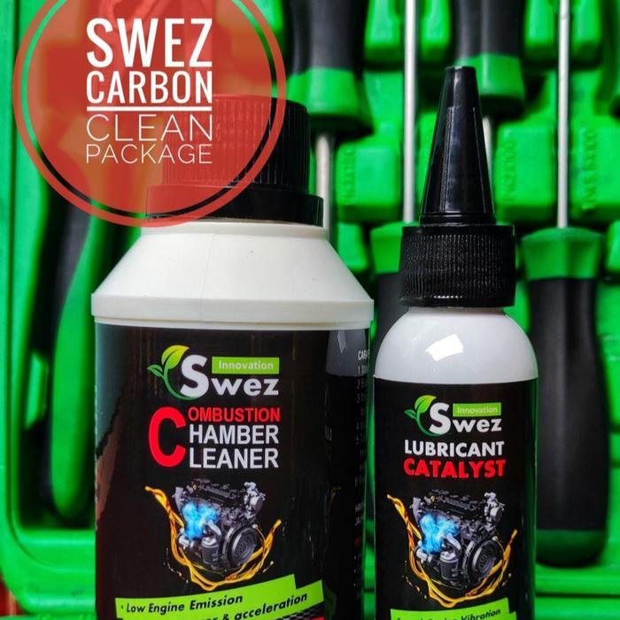 Paket Carbon Cleaner & Aditif Oli Mesin Mobil - Swez Combustion Chamber Cleaner 250ML & Swez Aditif