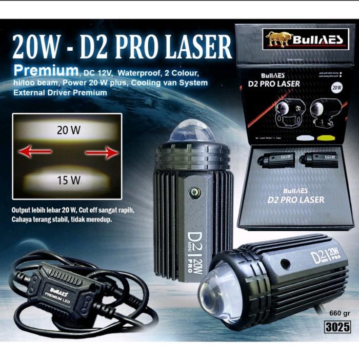 Lampu Tembak Laser D2 Laser 20Watt Pro Laser Aes