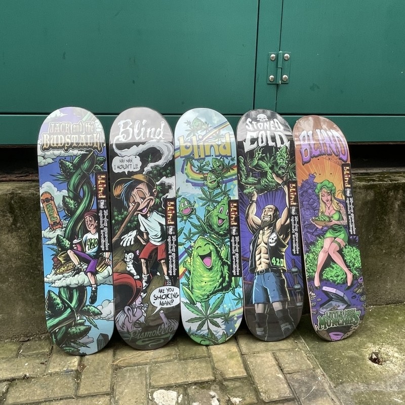 BLIND skateboard decks table 100% Canada maple 7 ply cold press Pro skate more size
