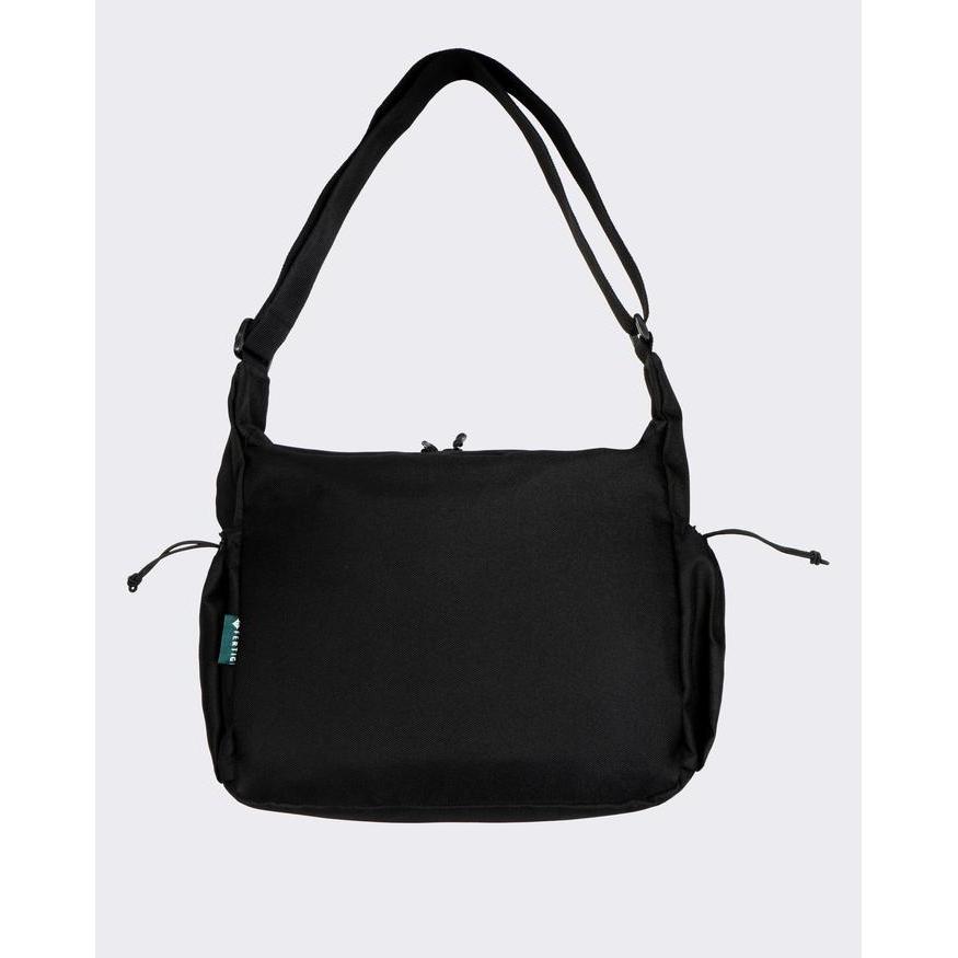 New Fertig - Hilly Black Sling Bag - Tas Selempang Hitam Multi Pocket Pria Muat Banyak Kompartemen