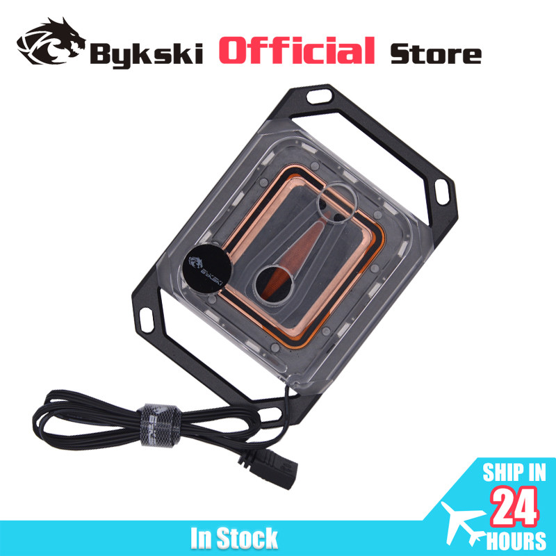 Bykski 0.08mm Microchannel Water Cooler Radiator Acrylic CPU Water Block for INTEL
