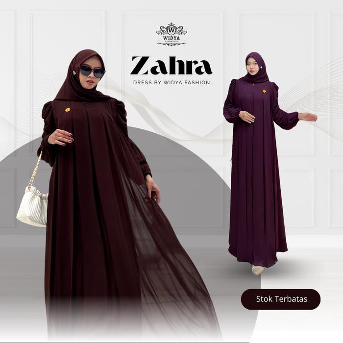 Gamis Remaja - Gamis Maxi - Zahra Dress Ceruty Babydoll Premium By Widya Fashion.Id Terlaris